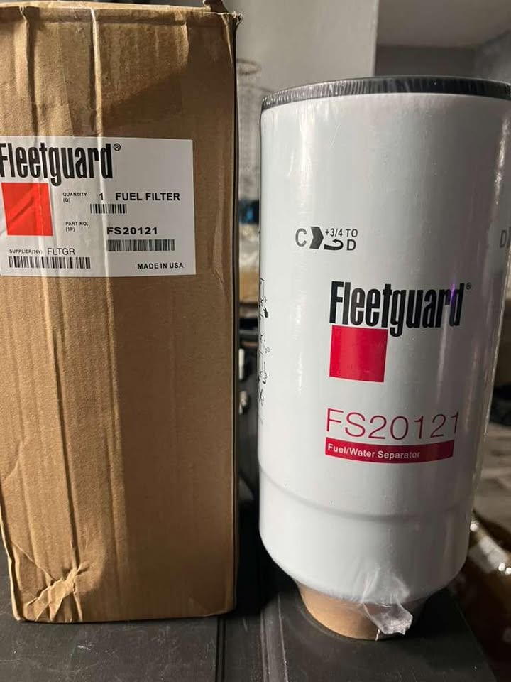 Genuine Fleetguard FS20121 Heavy Duty Fuel/Water Separator Spin-On Filter