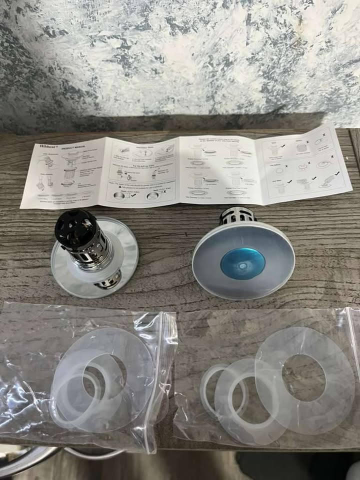 Paquete de 2 tapones de desagüe universales 3 en 1 con filtro para lavabo de baño, marca Hibbent