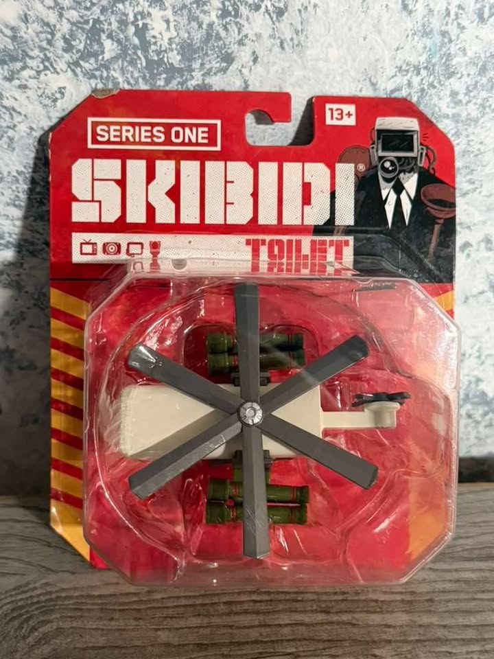 New Skibidi Toilet Series One Camera Attack Helicopter 1:64 Diecast Toy