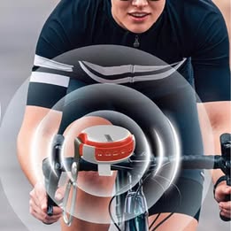 Bocina Bluetooth portátil para bicicleta Kimhost - Para exterior y contra el agua