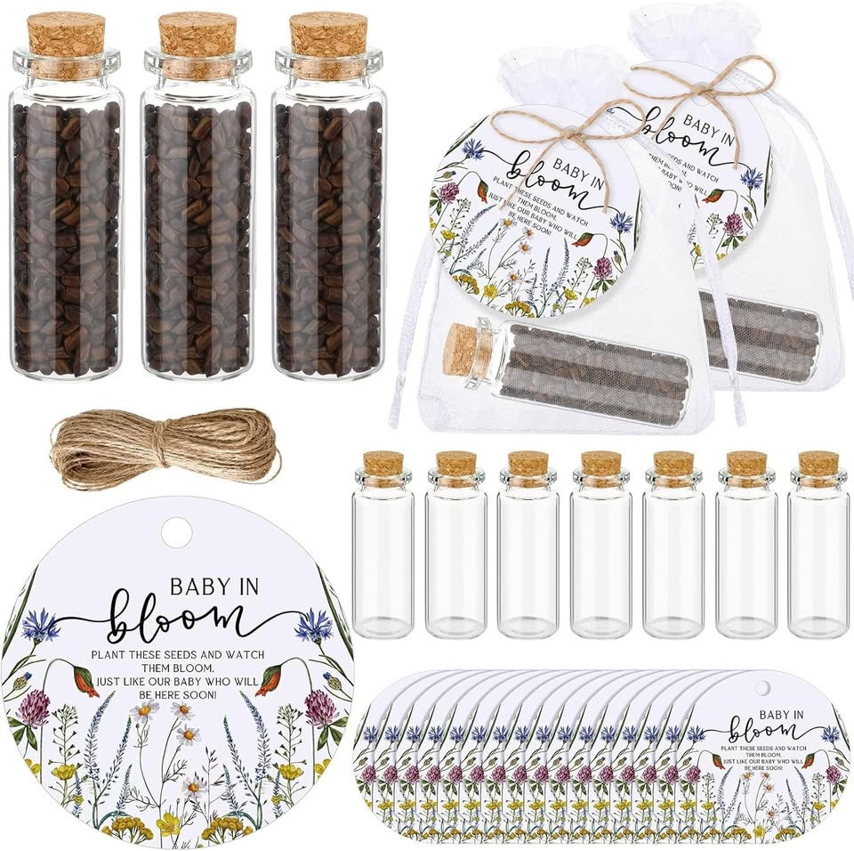 Liliful 50 Sets Baby in Bloom Baby Shower Party Favors