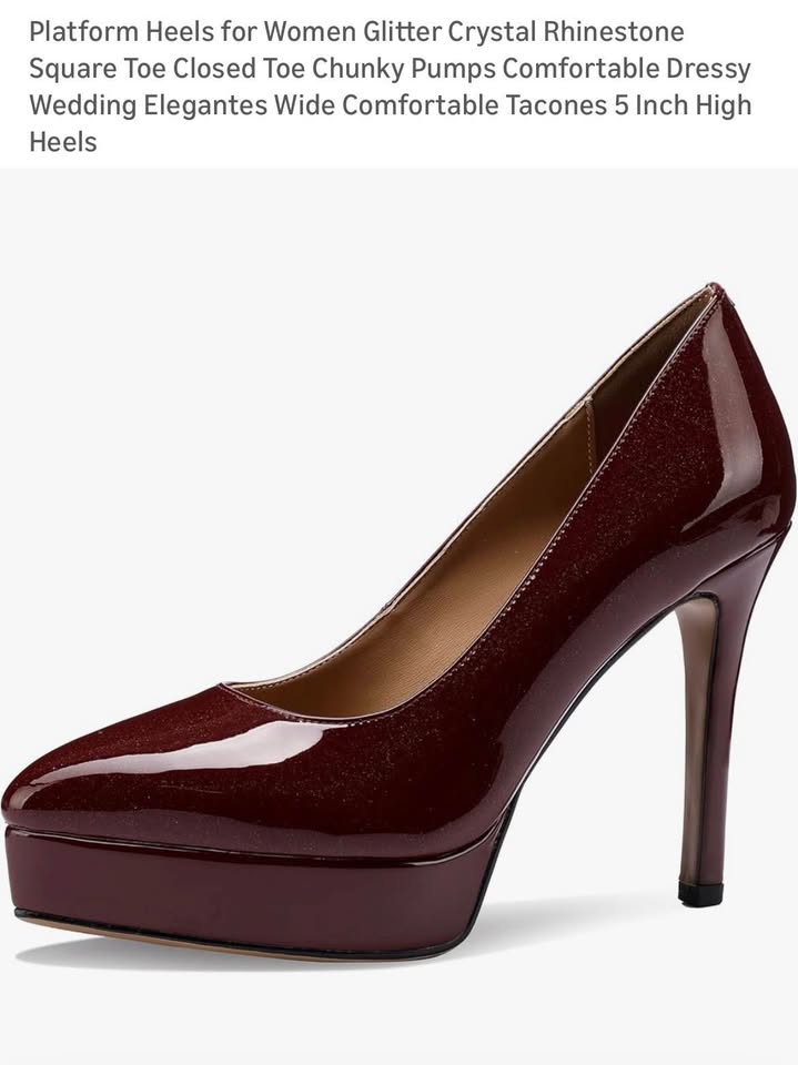 TDD Red Glittering Heels/women shoes / 9 Red