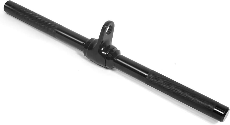 Barra recta para polea de gimnasio (Aguanta hasta 880 libras) - Solo quedan 3 disponibles
