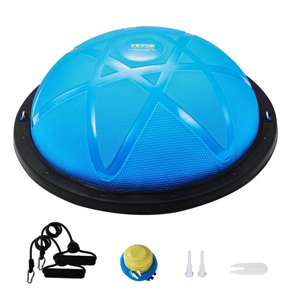 VEVOR 23-Inch Half Ball Balance Trainer with Resistance Bands - Brand New