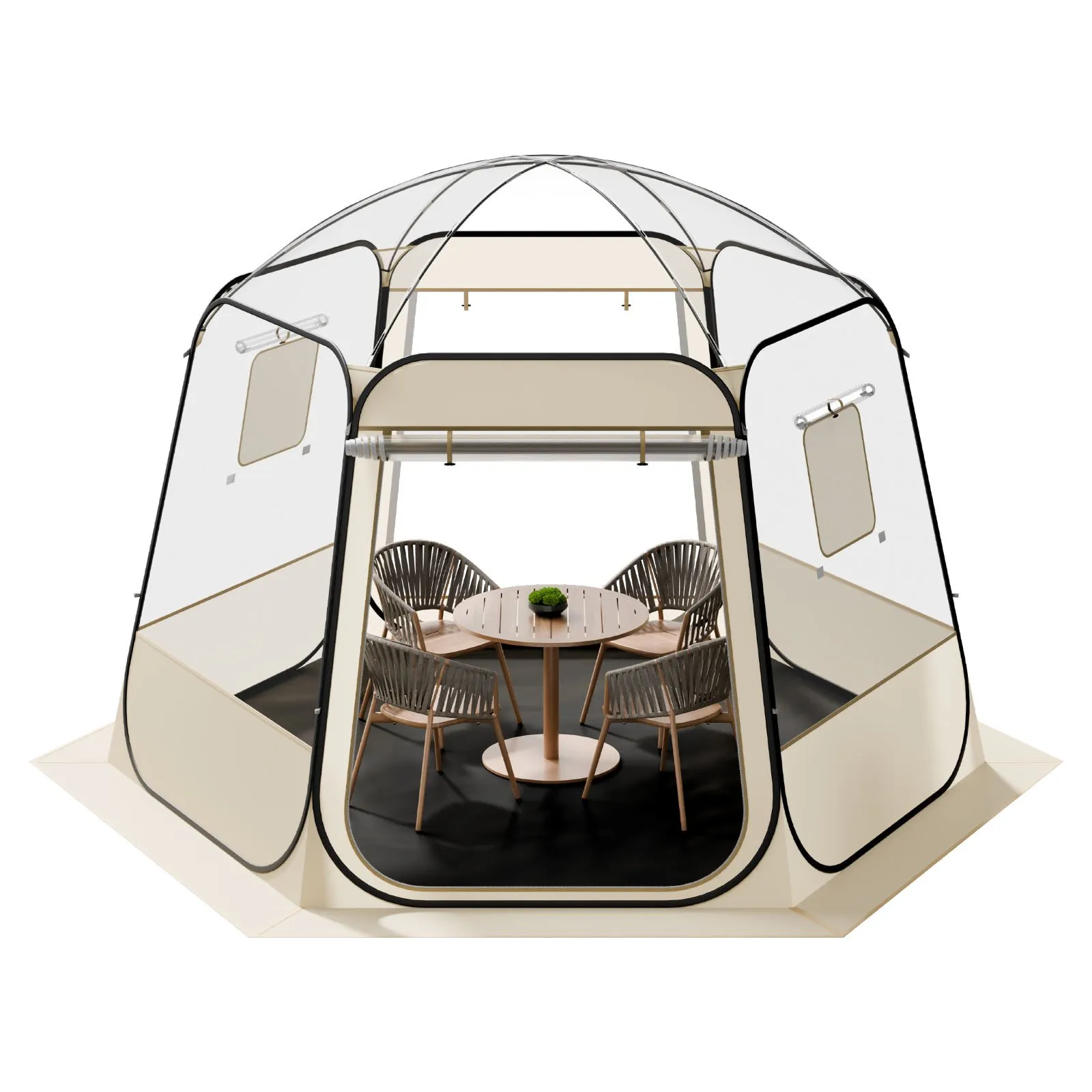 Carpa de Burbuja Emergente VEVOR 10x9.2ft - Domo Transparente
