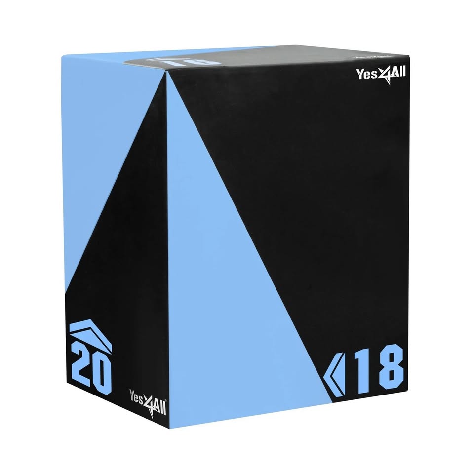 3-in-1 Heavy Soft Plyo Box - 16x18x20 Foam Fitness Jump Box New