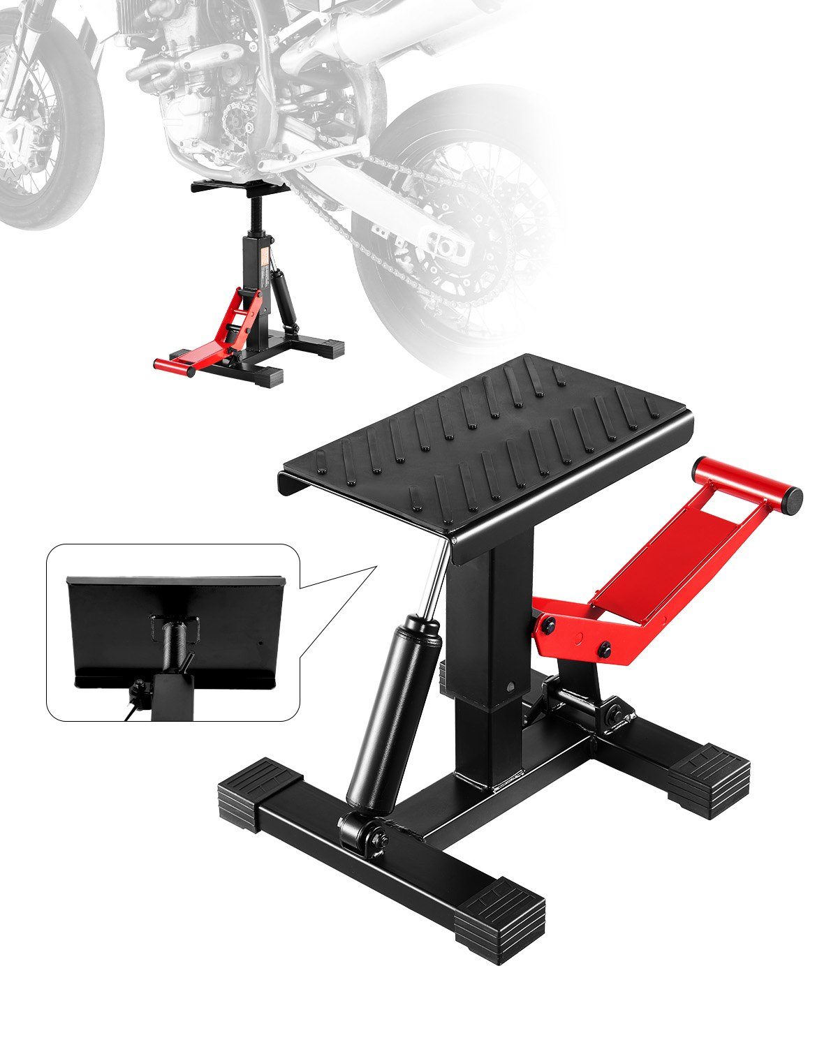 Gato Hidráulico para Moto VEVOR - Soporte de Elevación para Dirt Bike Nuevo 1200lbs