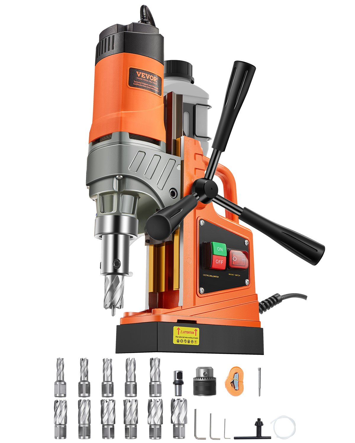 Taladro Magnético Portátil VEVOR 1450W - Prensa de Perforación Comercial Nueva