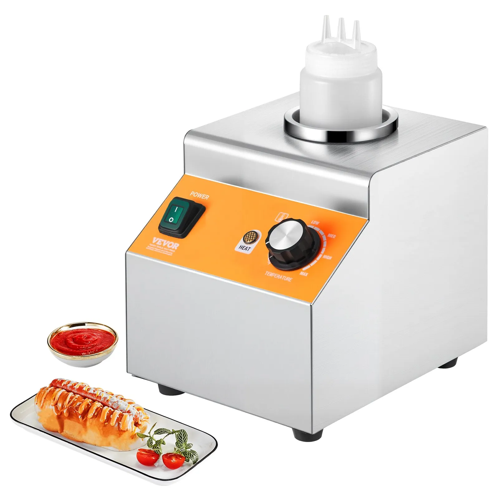 Commercial Electric Bottle Sauce Warmer 0.7L (Model HT-N1W)