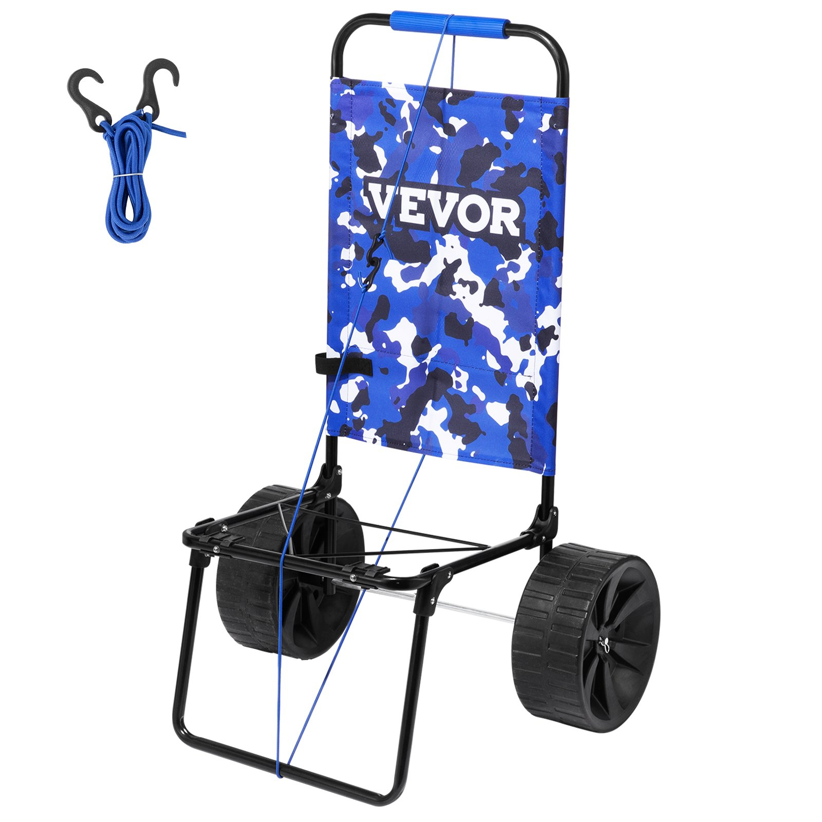 Carretilla Plegable para Arena y Playa - Nuevo Carrito de Carga con Ruedas Sólidas 10"