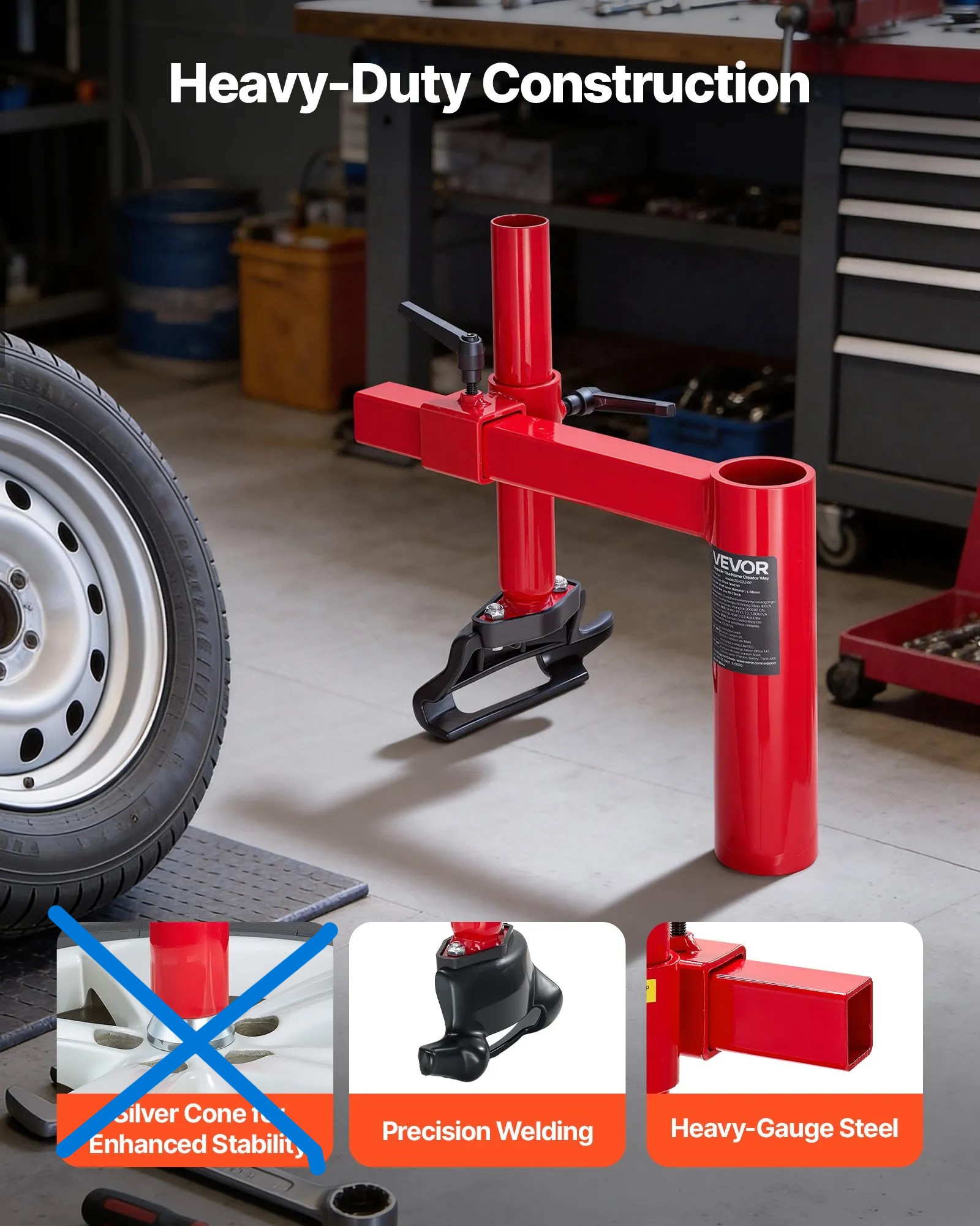VEVOR Manual Tire Changer Duck Head Arm Adapter Kit - Parts Only
