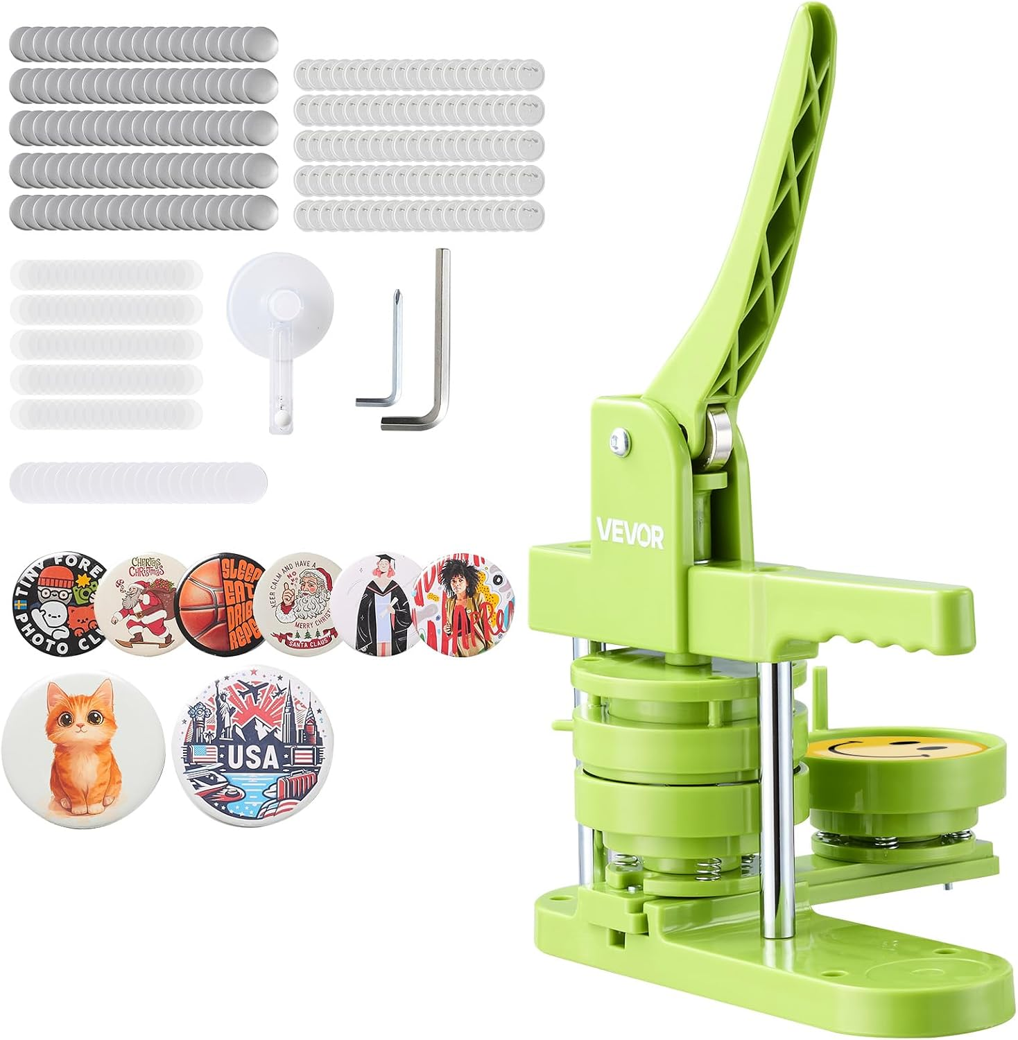 3" / 75mm Button Maker Machine Kit - Brand New Installation-Free Badge Press