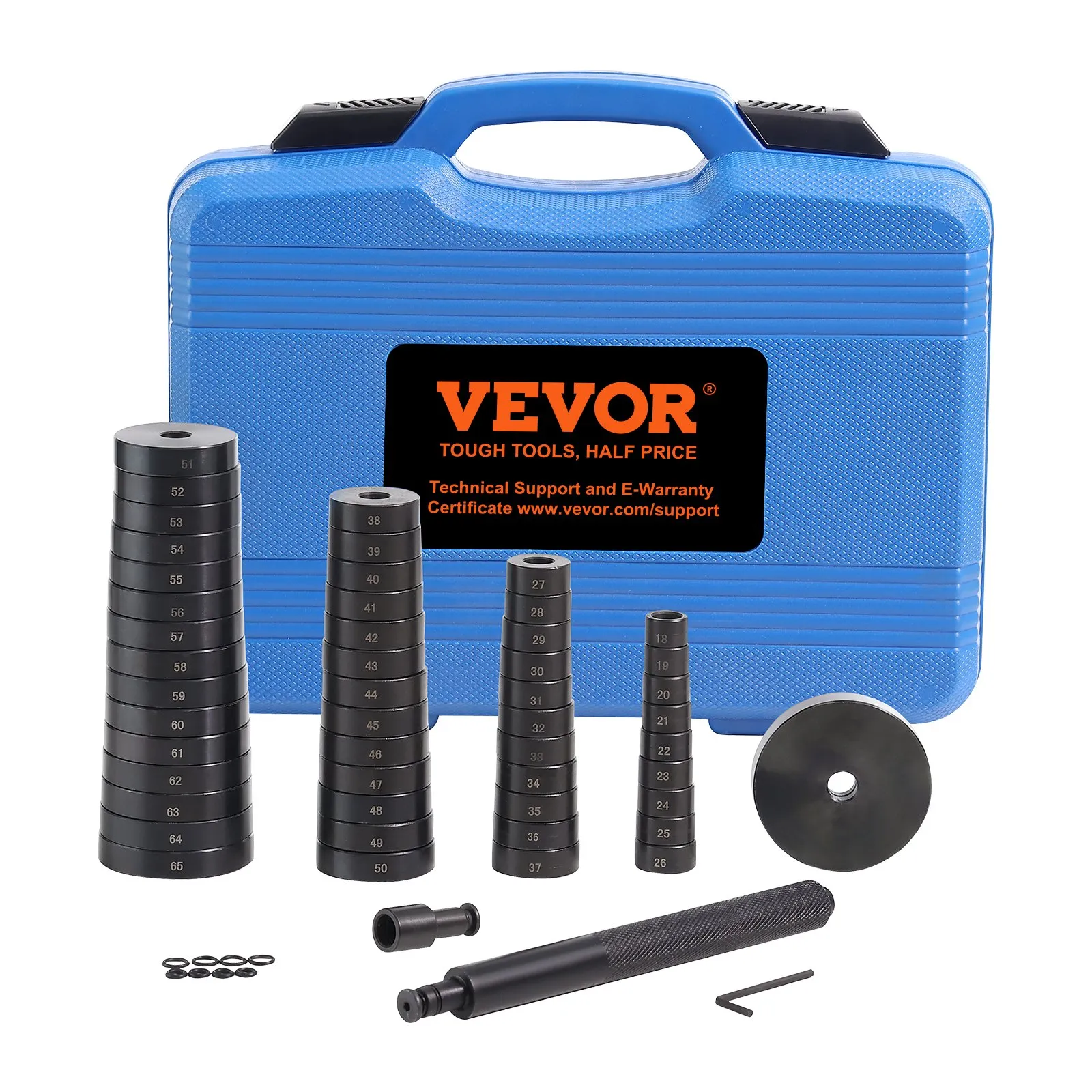 52-Piece Custom Bushing Bearing & Seal Driver Set - Brand New Master Press Kit