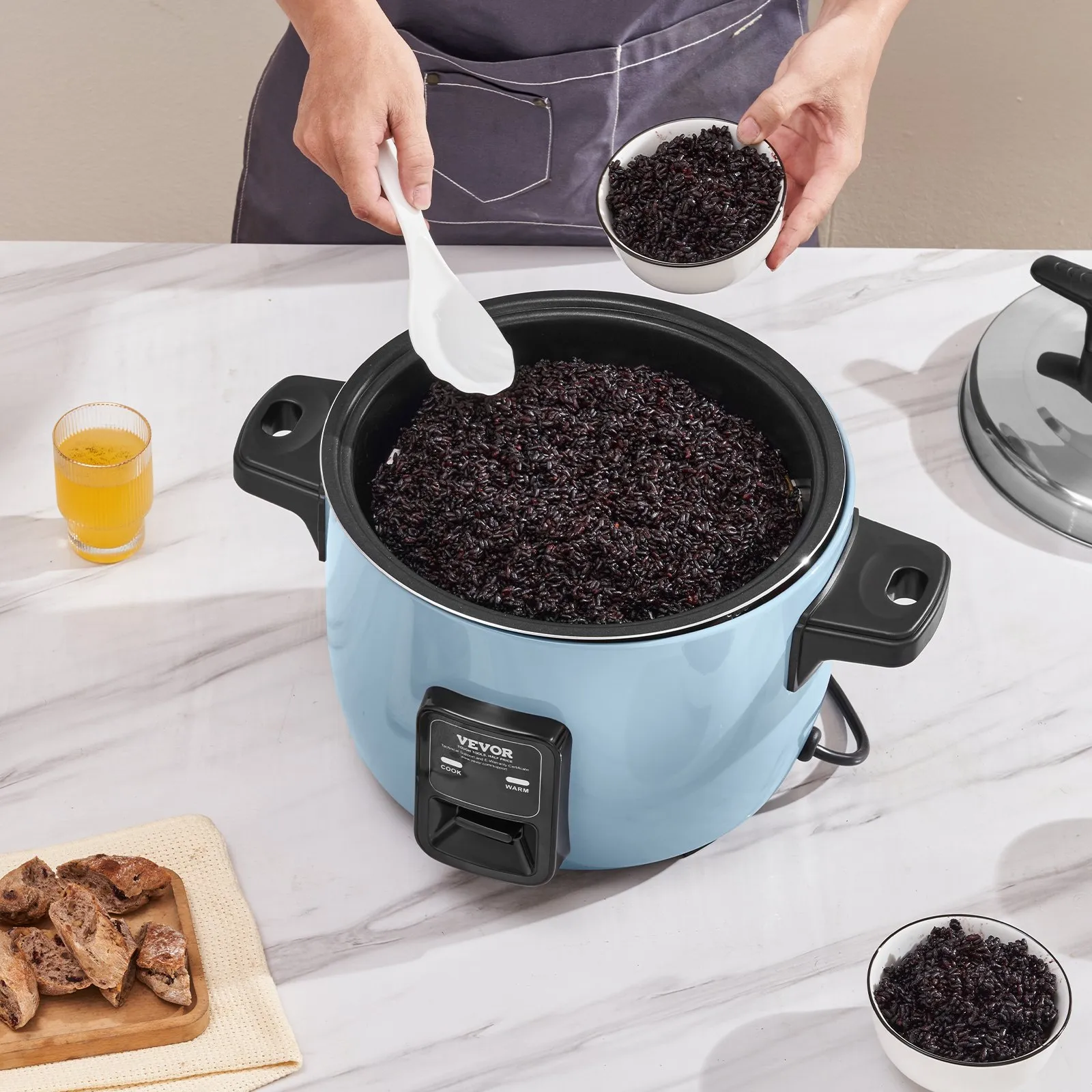 Olla Arrocera Comercial VEVOR de 60 Tazas / 13.74 Qt - Como Nueva