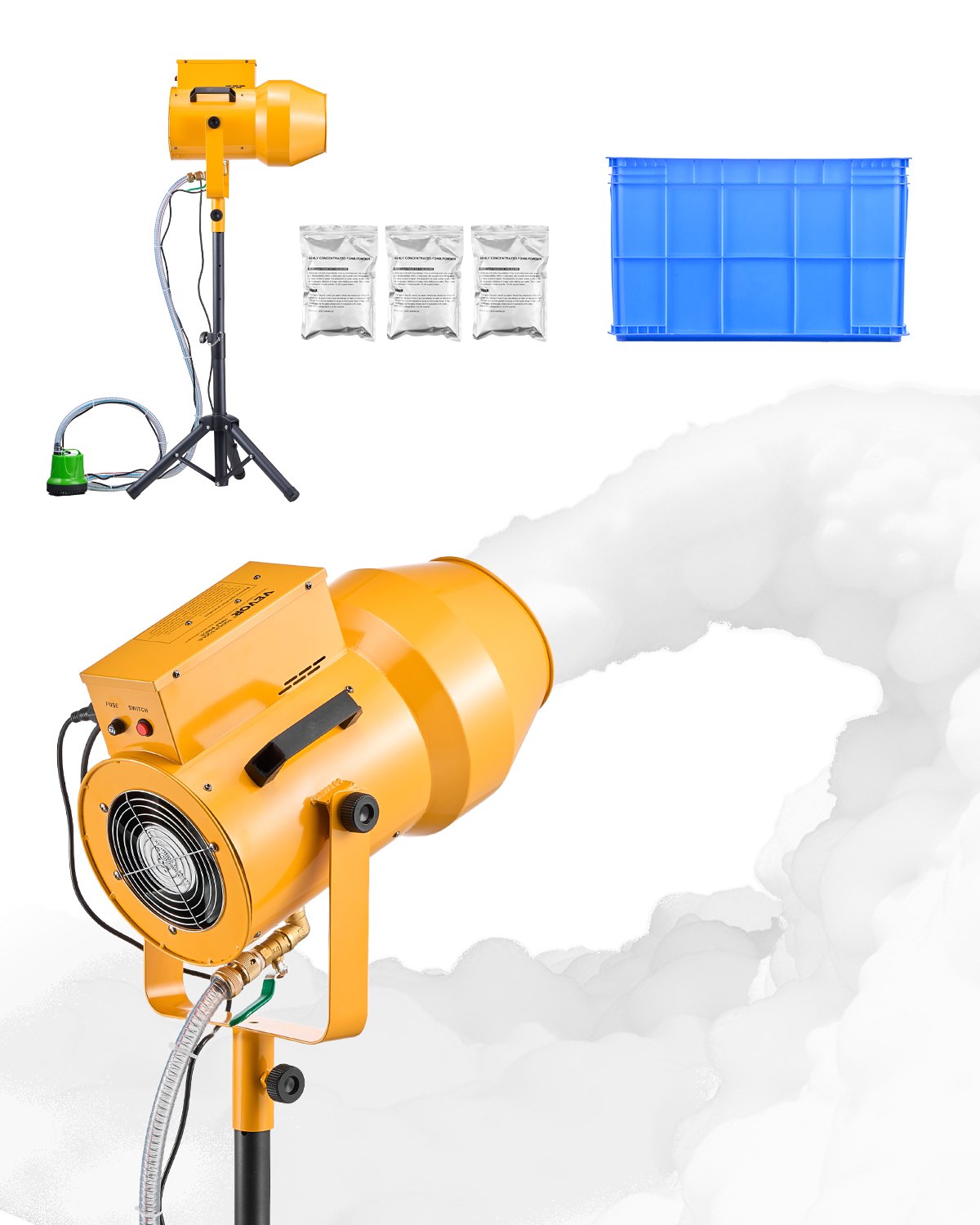 VEVOR 1200W Party Foam Machine Cannon - High Output Pool Party