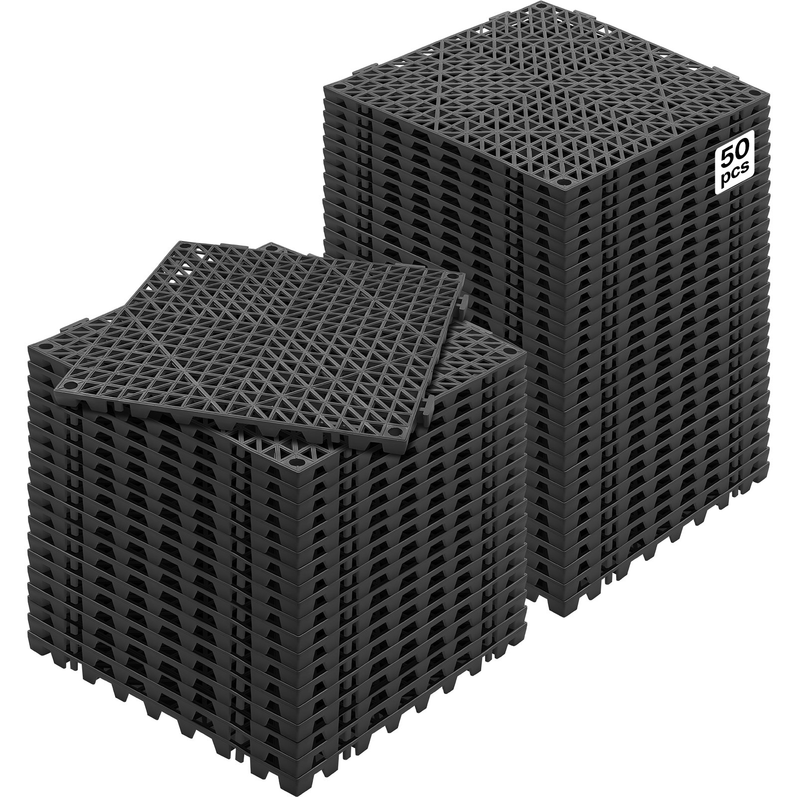 Baldosas Enclavables de Drenaje para Piso 12" x 12" (Paquete de 50)