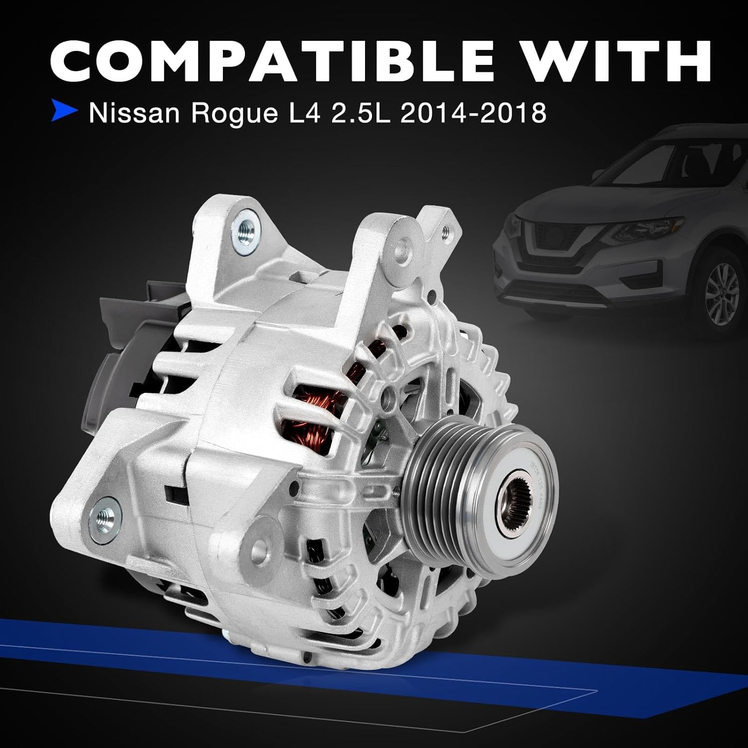 Alternador Nuevo de 120 Amperios para Nissan Rogue 2.5L L4 2014-2018