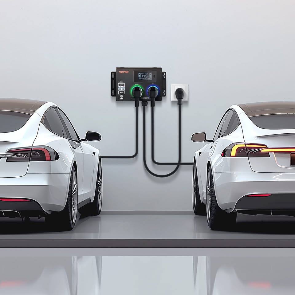 Distribuidor de Corriente Inteligente VEVOR NEMA para Secadora y Auto Eléctrico EV