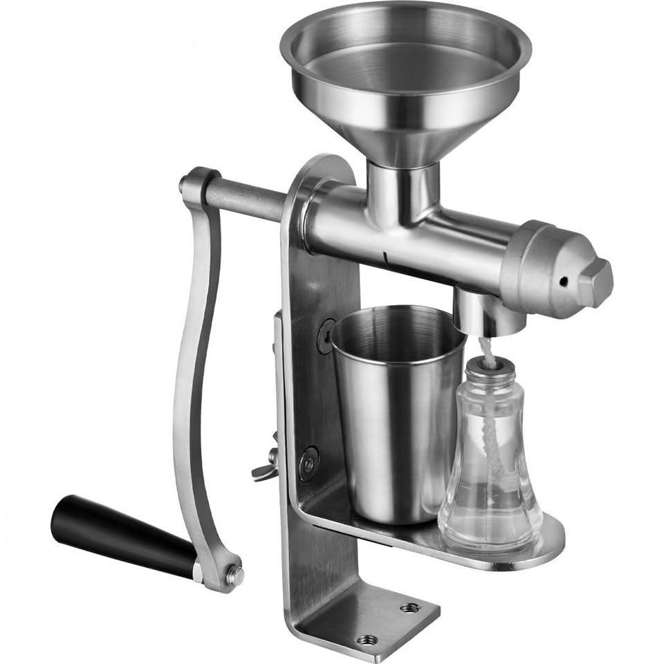 New VEVOR Manual Oil Press Machine Stainless Steel Seed Nut Oil Extractor Expeller